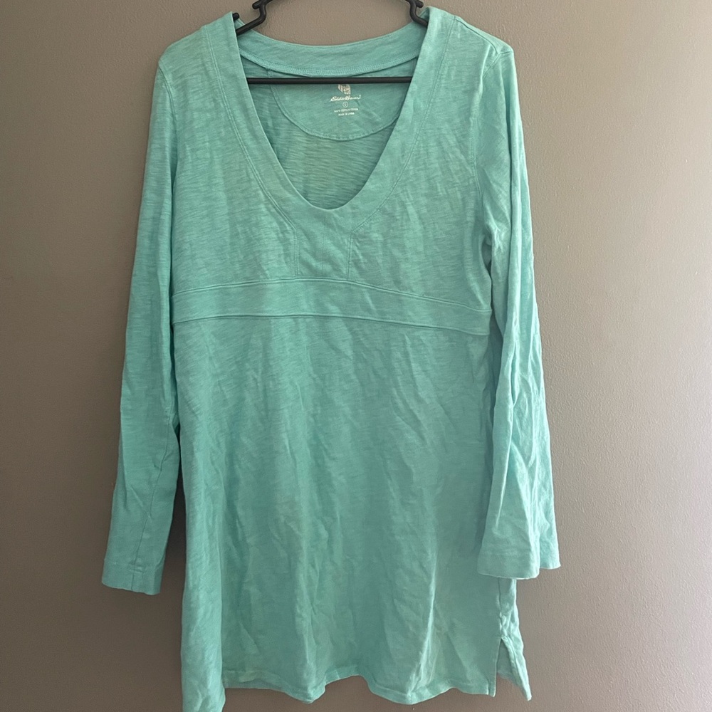Eddie Bauer teal tunic.